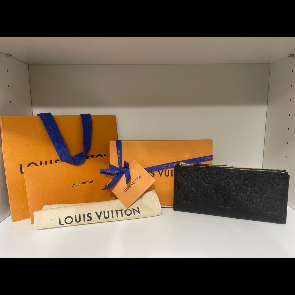 💯Authentic Louis Vuitton Empreinte Adele Wallet